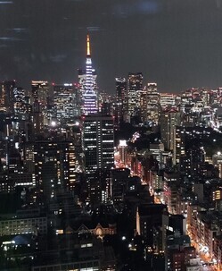 ライトアップされた東京タワー